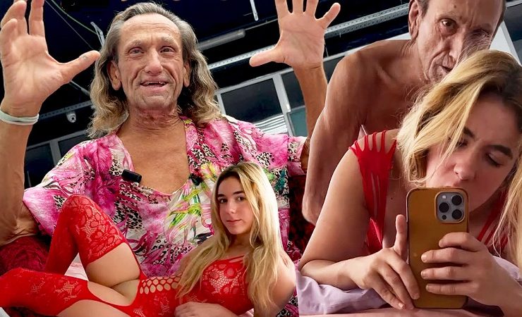 Viejo follando con una jovencita